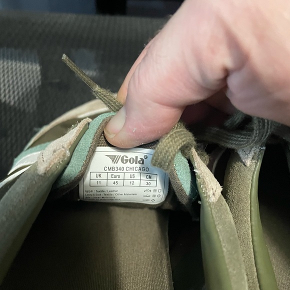 Gola Retro Stylish Green and Beige Men's Sneakers - Picture 8 of 8